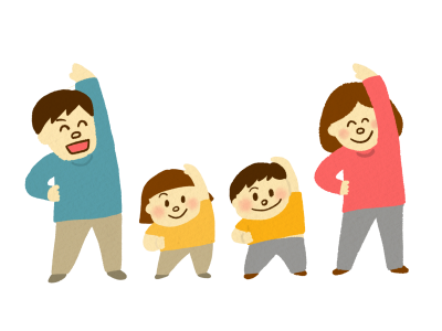 Exercice physique en famille