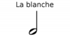 La blanche : temps représentatif des sons longs du japonais